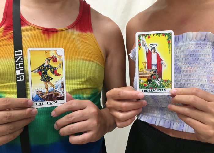 Tarot cards The Fool and The Magician